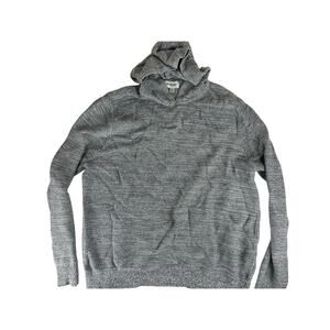 Men’s Goodfellow Knit Pullover Sweater Hoodie XL GRAY